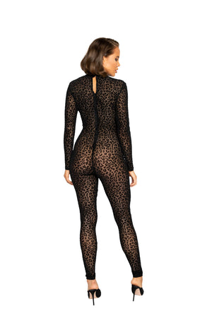 Velvet Leopard Bodysuit